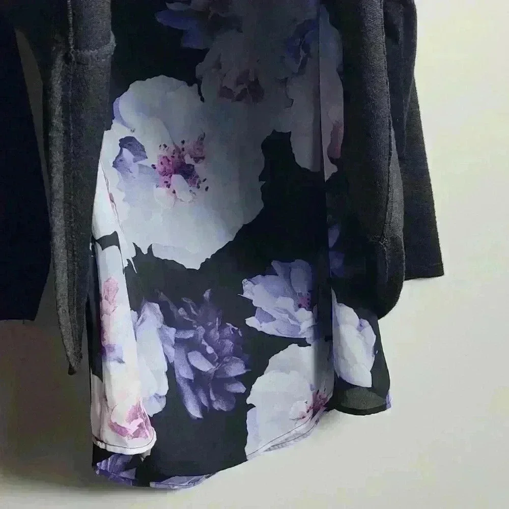 🚨 LAST CHANCE 🚨 ROZ & ALI Dressbarn Floral and Black Blouse Size 2X - Picture 12 of 16